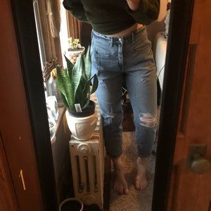 american eagle mom jeans 🦓